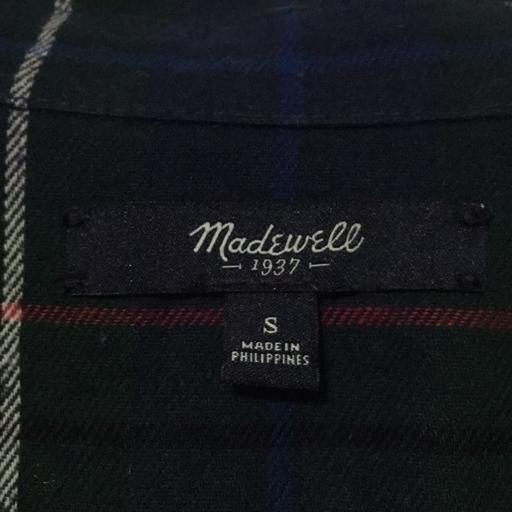 Madewell flannel button down never worn Small (ff) - Picture 4 of 7